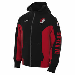 Nike - Portland Trail Blazers 2023/24 Authentic Showtime Full-Zip Hoodie - Black