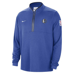 Nike - Dallas Mavericks Authentic Performance Half-Zip Jacket - Blue