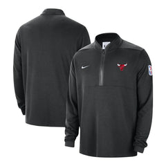 Nike - Chicago Bulls Authentic Performance Half-Zip Jacket - Black