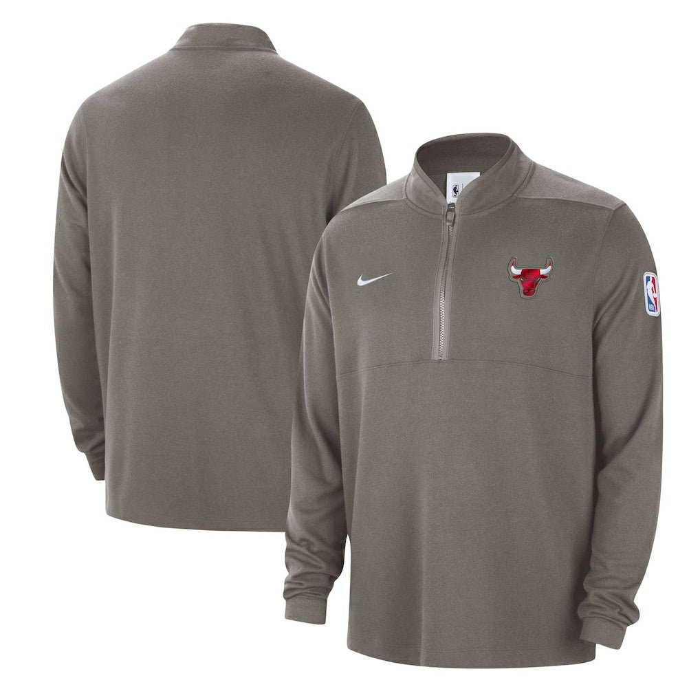 Nike - Chicago Bulls Authentic Performance Half-Zip Jacket - Olive