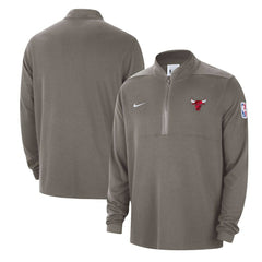 Nike - Chicago Bulls Authentic Performance Half-Zip Jacket - Olive