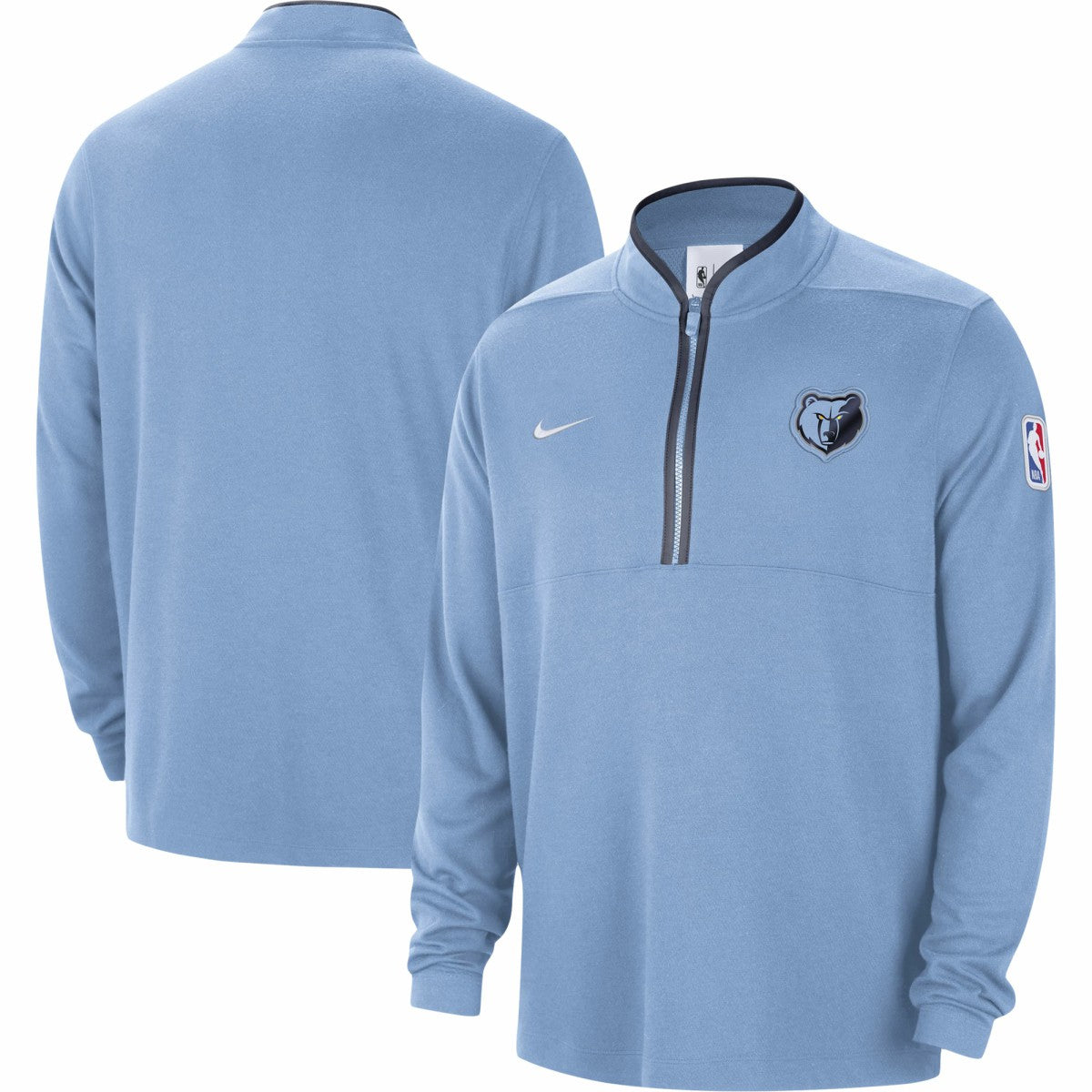 Nike - Memphis Grizzlies Authentic Performance Half-Zip Jacket - Light Blue