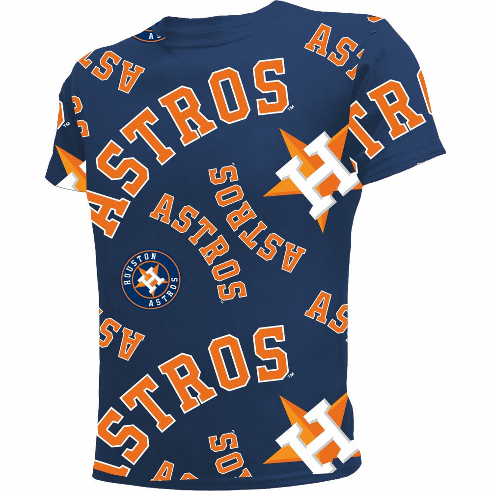 Houston Astros Stitches Youth Allover Team T-Shirt On Sale
