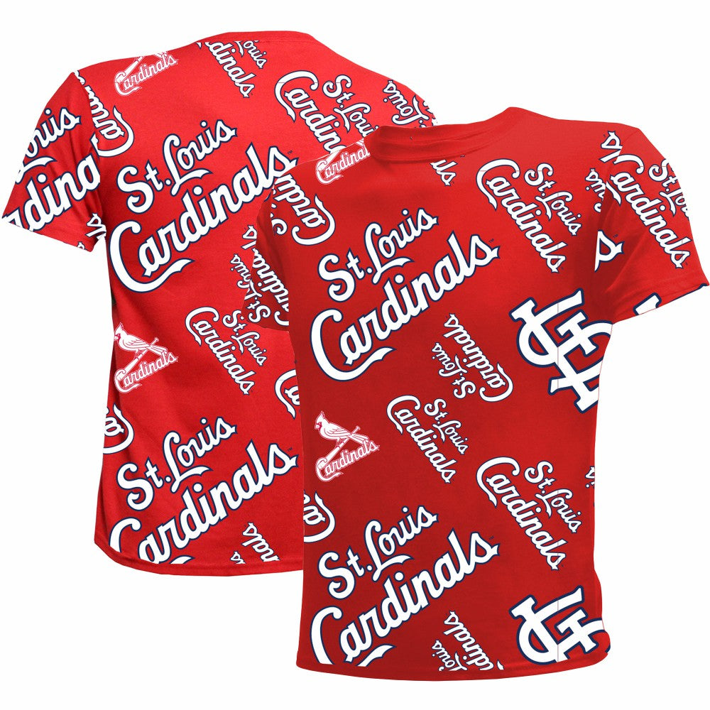 St. Louis Cardinals Stitches Youth Allover Team T-Shirt for sale
