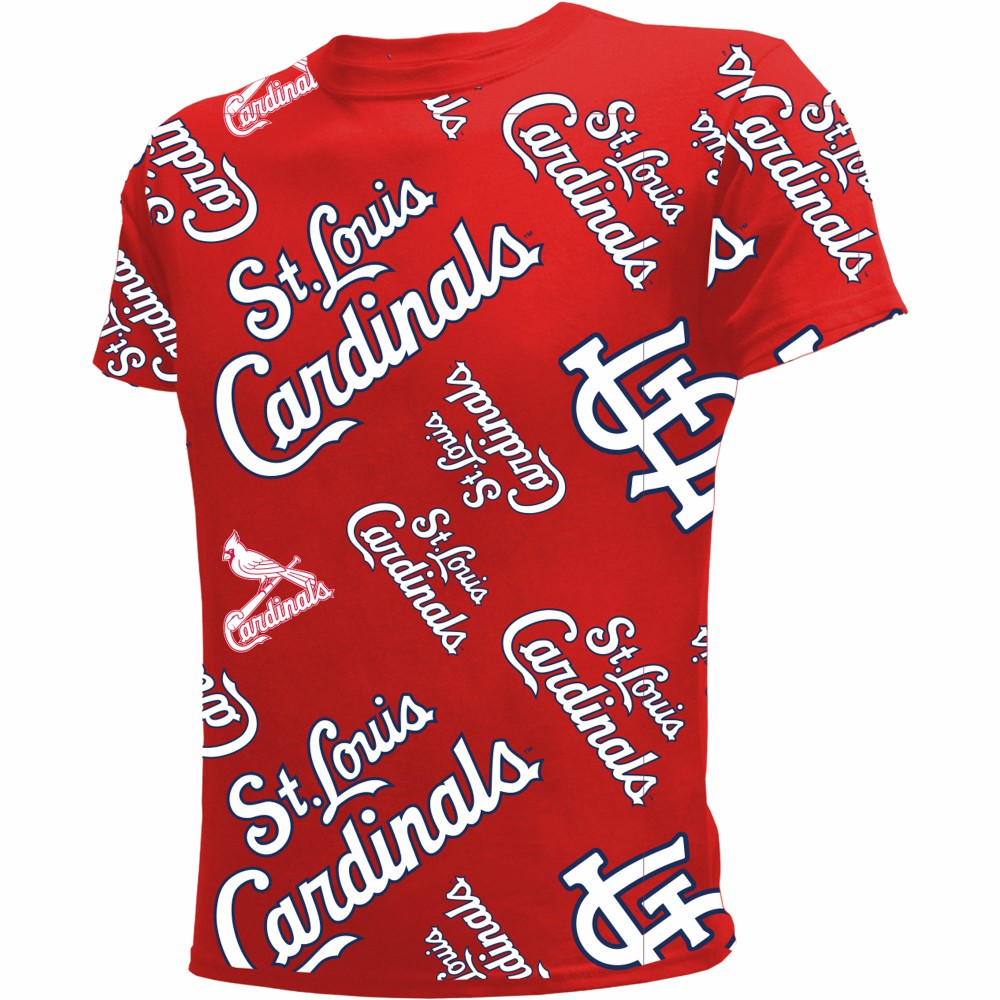 St. Louis Cardinals Stitches Youth Allover Team T-Shirt for sale