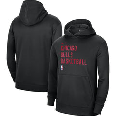 Nike - Chicago Bulls Unisex 2023/24 Performance Spotlight On-Court Practice Pullover Hoodie - Black