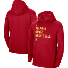 Nike - Atlanta Hawks Unisex 2023/24 Performance Spotlight On-Court Practice Pullover Hoodie - Red