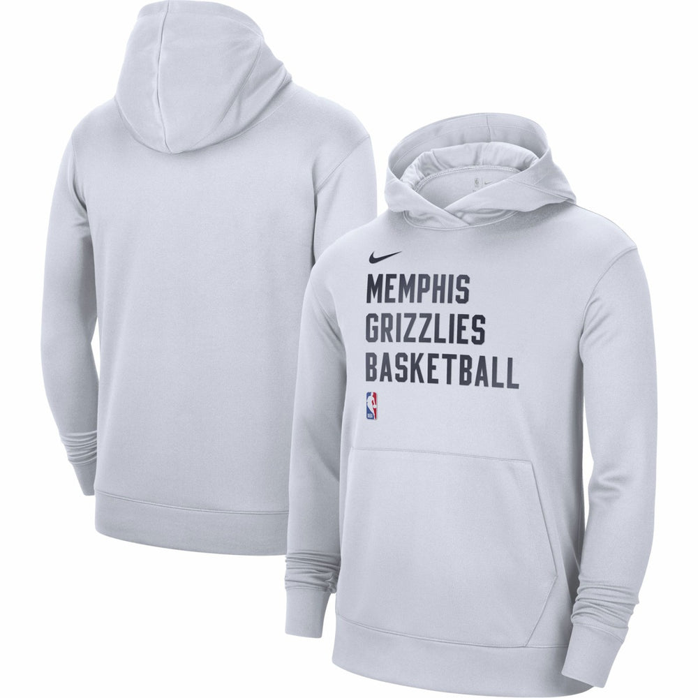 Nike - Memphis Grizzlies Unisex 2023/24 Performance Spotlight On-Court Practice Pullover Hoodie - White