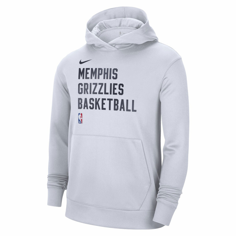 Nike - Memphis Grizzlies Unisex 2023/24 Performance Spotlight On-Court Practice Pullover Hoodie - White