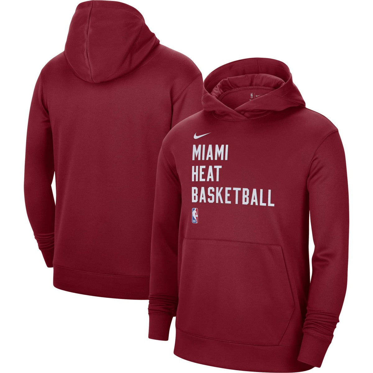Nike - Miami Heat Unisex 2023/24 Performance Spotlight On-Court Practice Pullover Hoodie - Red