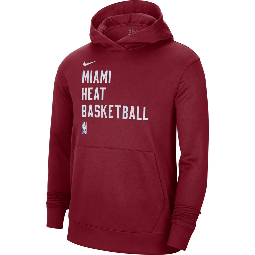 Nike - Miami Heat Unisex 2023/24 Performance Spotlight On-Court Practice Pullover Hoodie - Red