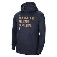 Nike - New Orleans Pelicans Unisex 2023/24 Performance Spotlight On-Court Practice Pullover Hoodie - Navy