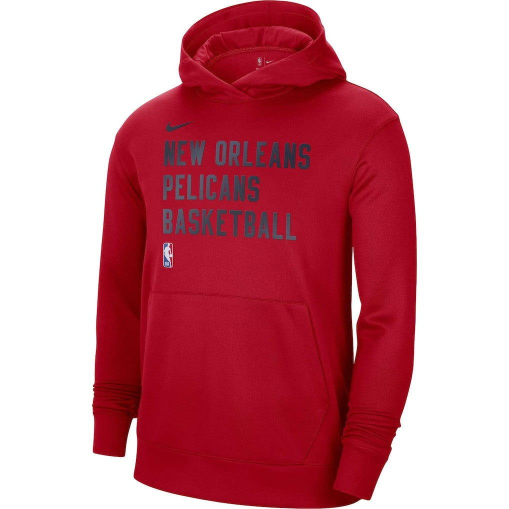 Nike - New Orleans Pelicans Unisex 2023/24 Performance Spotlight On-Court Practice Pullover Hoodie - Red