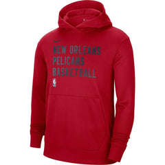 Nike - New Orleans Pelicans Unisex 2023/24 Performance Spotlight On-Court Practice Pullover Hoodie - Red