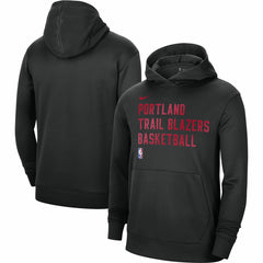 Nike - Portland Trail Blazers Unisex 2023/24 Performance Spotlight On-Court Practice Pullover Hoodie - Black