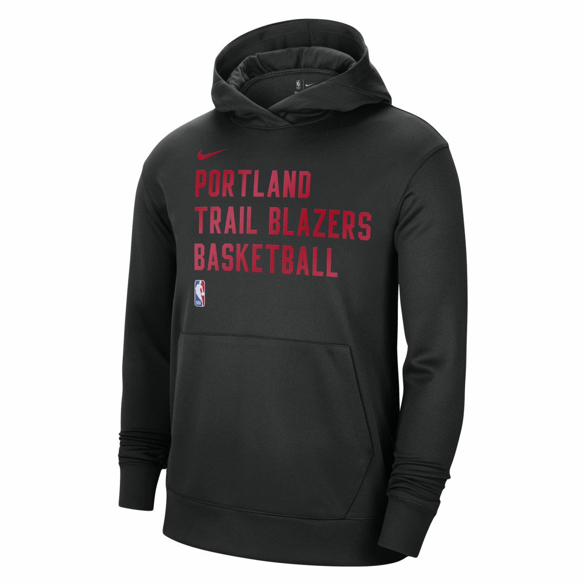 Nike - Portland Trail Blazers Unisex 2023/24 Performance Spotlight On-Court Practice Pullover Hoodie - Black