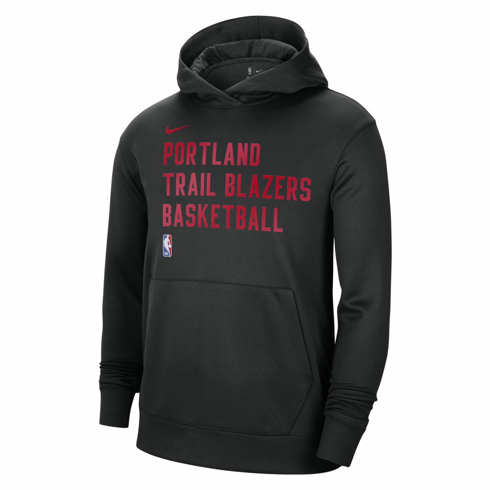 Nike - Portland Trail Blazers Unisex 2023/24 Performance Spotlight On-Court Practice Pullover Hoodie - Black