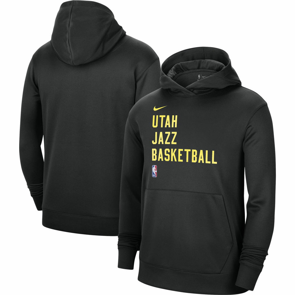 Nike - Utah Jazz Unisex 2023/24 Performance Spotlight On-Court Practice Pullover Hoodie - Black