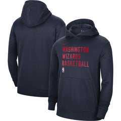 Nike - Washington Wizards Unisex 2023/24 Performance Spotlight On-Court Practice Pullover Hoodie - Navy