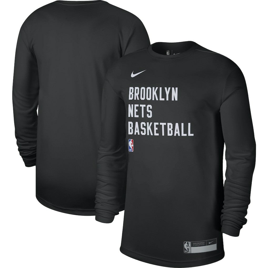 Nike - Brooklyn Nets Unisex 2023/24 Legend On-Court Practice Long Sleeve T-Shirt - Black