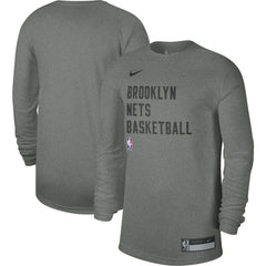Nike - Brooklyn Nets Unisex 2023/24 Legend On-Court Practice Long Sleeve T-Shirt - Heather Gray