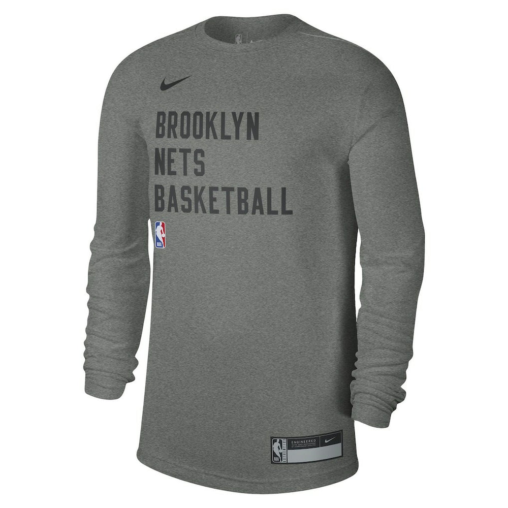 Nike - Brooklyn Nets Unisex 2023/24 Legend On-Court Practice Long Sleeve T-Shirt - Heather Gray