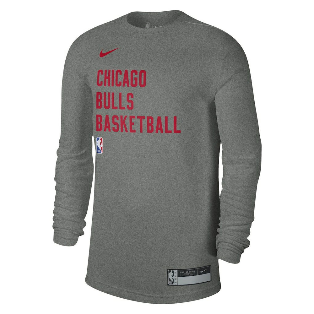 Nike - Chicago Bulls Unisex 2023/24 Legend On-Court Practice Long Sleeve T-Shirt - Heather Gray