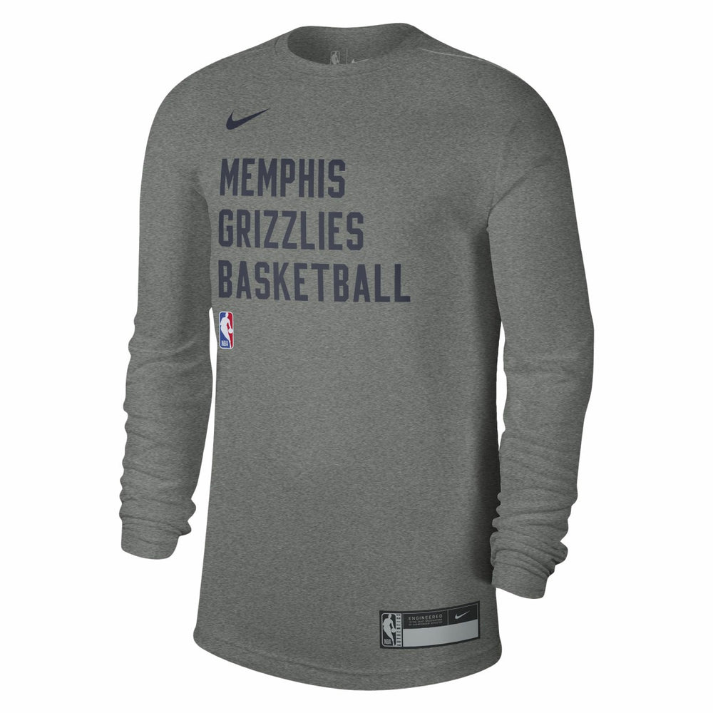 Nike - Memphis Grizzlies Unisex 2023/24 Legend On-Court Practice Long Sleeve T-Shirt - Heather Gray