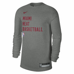 Nike - Miami Heat Unisex 2023/24 Legend On-Court Practice Long Sleeve T-Shirt - Heather Gray