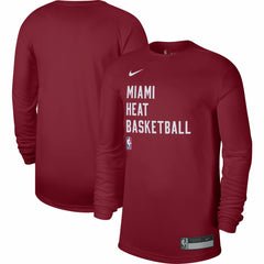 Nike - Miami Heat Unisex 2023/24 Legend On-Court Practice Long Sleeve T-Shirt - Red
