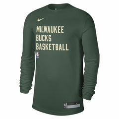 Nike - Milwaukee Bucks Unisex 2023/24 Legend On-Court Practice Long Sleeve T-Shirt - Hunter Green