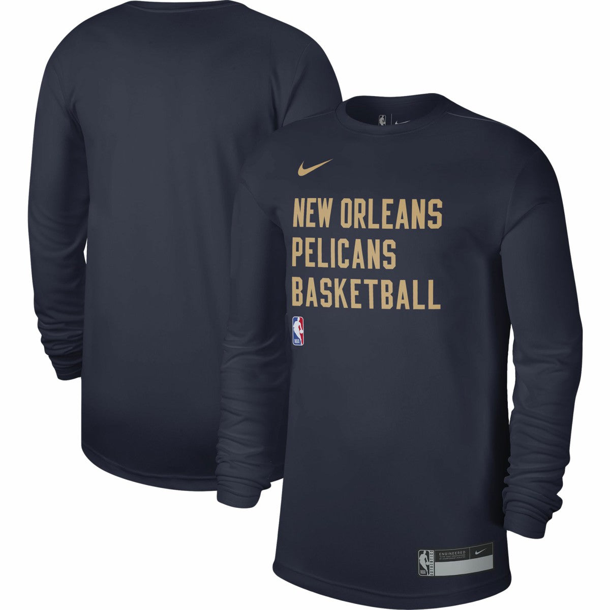 Nike - New Orleans Pelicans Unisex 2023/24 Legend On-Court Practice Long Sleeve T-Shirt - Navy