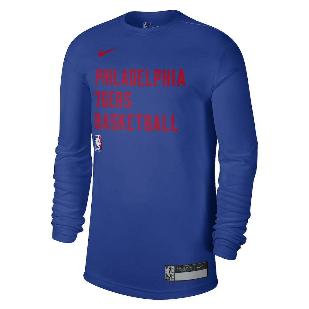 Nike - Philadelphia 76ers Unisex 2023/24 Legend On-Court Practice Long Sleeve T-Shirt - Royal
