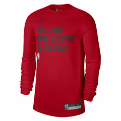 Nike - Portland Trail Blazers Unisex 2023/24 Legend On-Court Practice Long Sleeve T-Shirt - Red