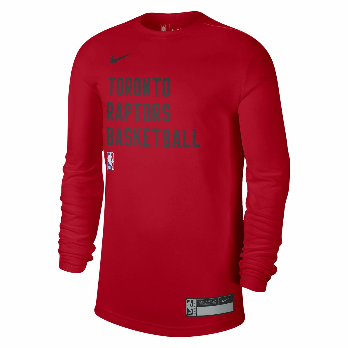 Nike - Toronto Raptors Unisex 2023/24 Legend On-Court Practice Long Sleeve T-Shirt - Red