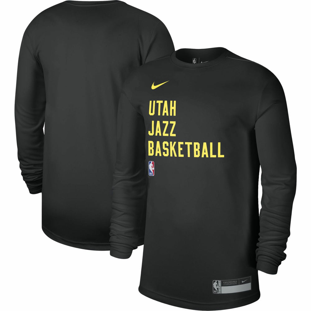 Nike - Utah Jazz Unisex 2023/24 Legend On-Court Practice Long Sleeve T-Shirt - Black