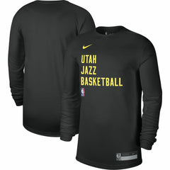 Nike - Utah Jazz Unisex 2023/24 Legend On-Court Practice Long Sleeve T-Shirt - Black