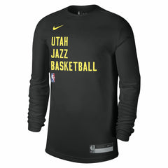 Nike - Utah Jazz Unisex 2023/24 Legend On-Court Practice Long Sleeve T-Shirt - Black