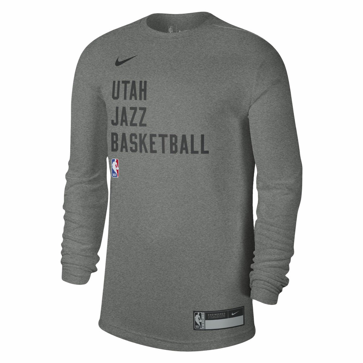 Nike - Utah Jazz Unisex 2023/24 Legend On-Court Practice Long Sleeve T-Shirt - Heather Gray
