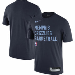 Nike - Memphis Grizzlies 2023/24 Sideline Legend Performance Practice T-Shirt - Navy