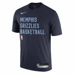 Nike - Memphis Grizzlies 2023/24 Sideline Legend Performance Practice T-Shirt - Navy