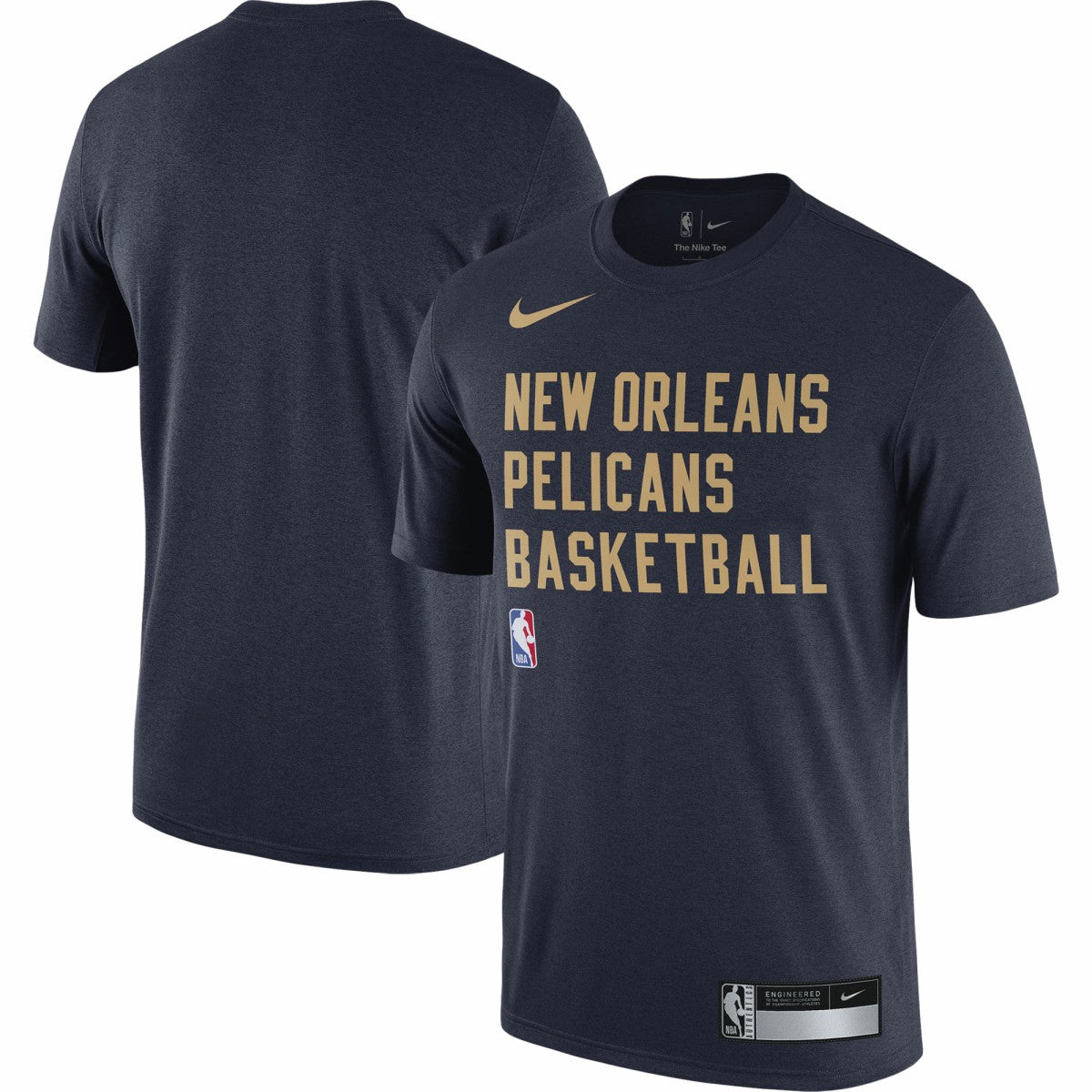 Nike - New Orleans Pelicans 2023/24 Sideline Legend Performance Practice T-Shirt - Navy
