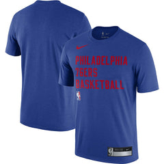 Nike - Philadelphia 76ers 2023/24 Sideline Legend Performance Practice T-Shirt - Royal
