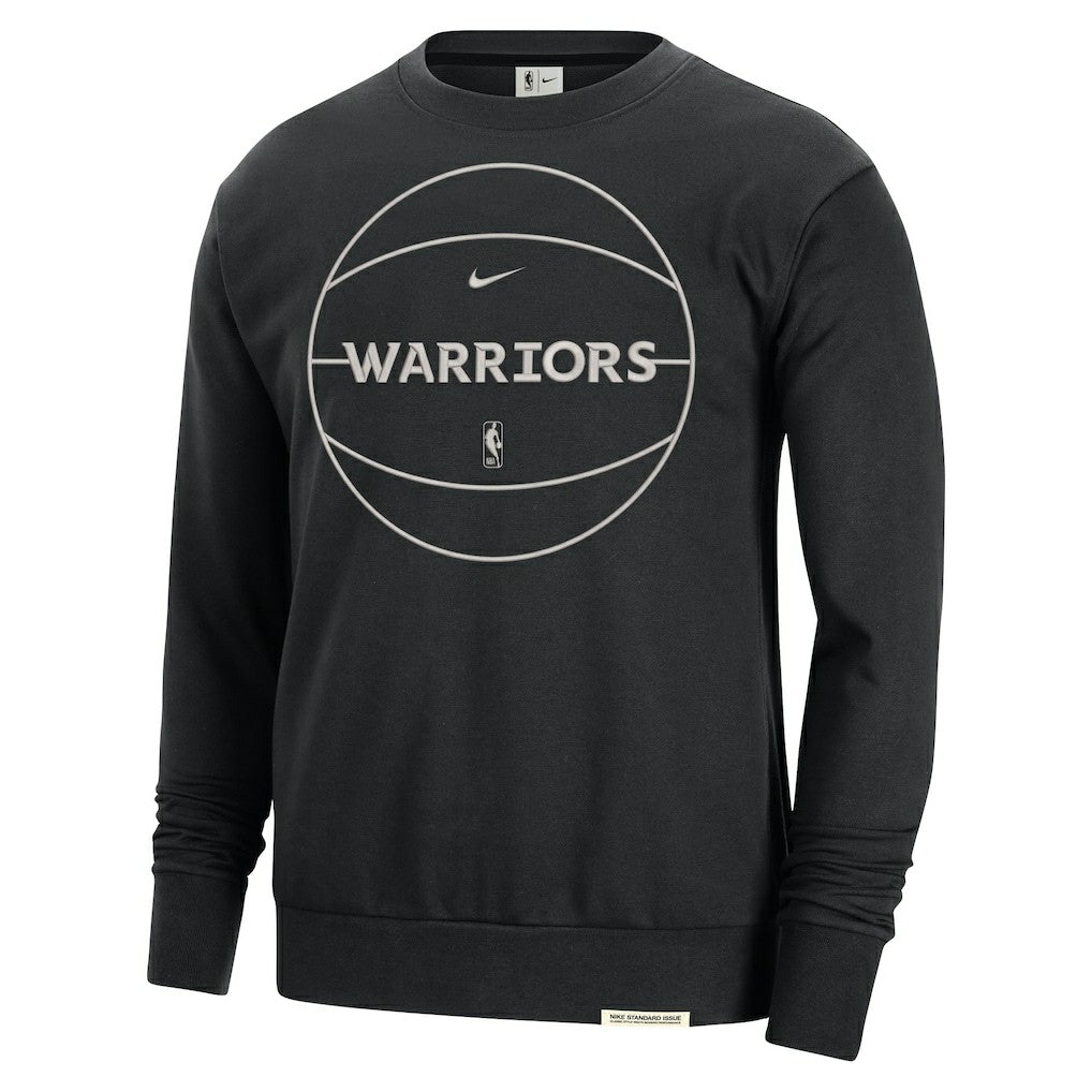 Nike - Golden State Warriors 2023/24 Authentic Standard Issue Travel Performance Pullover Sweatshirt - Black