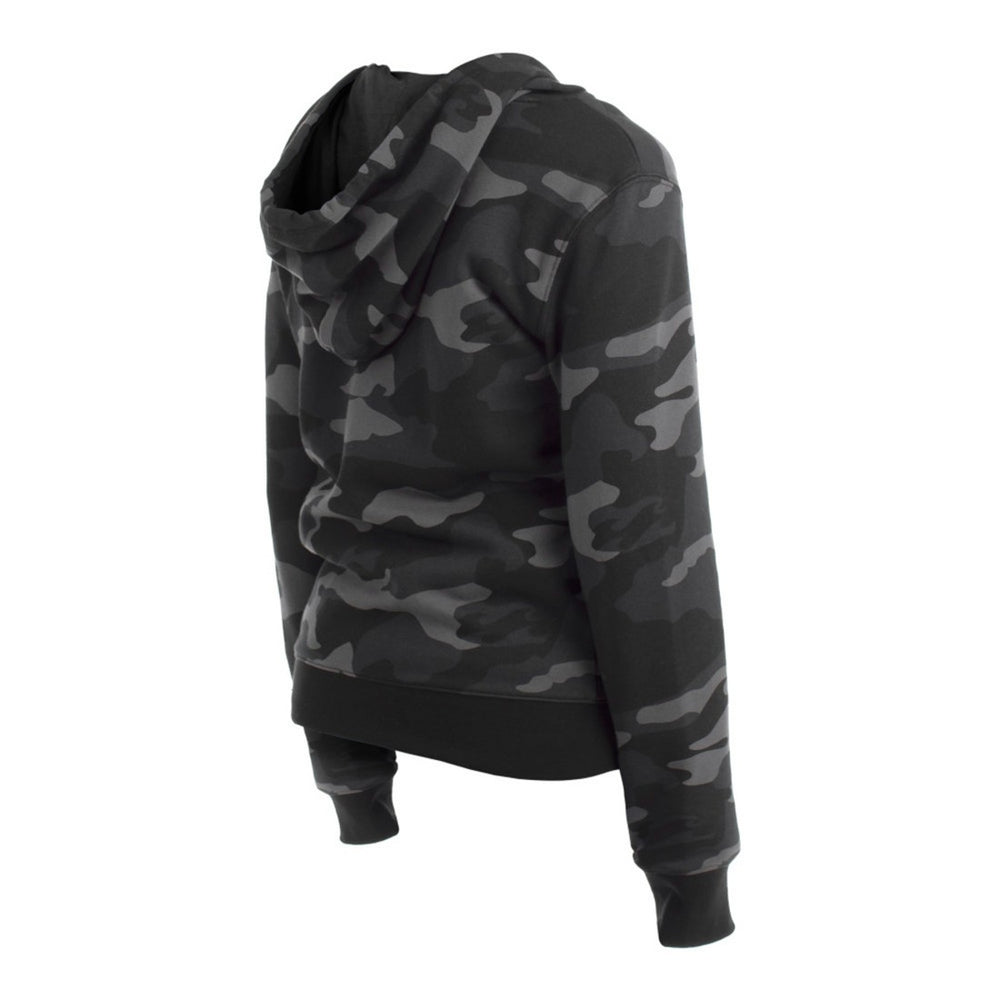 Green Bay Packers New Era Women's Camo Full-Zip Hoodie Black - NFL