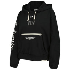 Nike - Brooklyn Nets Women's Courtside Standard Issue Performance Pullover Hoodie - Black