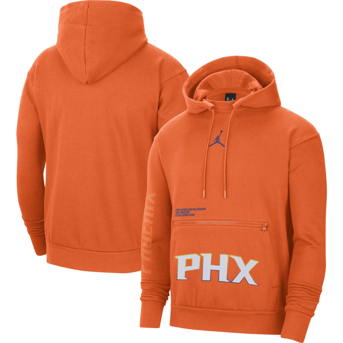 NBA - Phoenix Suns Jordan Brand Courtside Statement Edition Pullover Hoodie - Orange