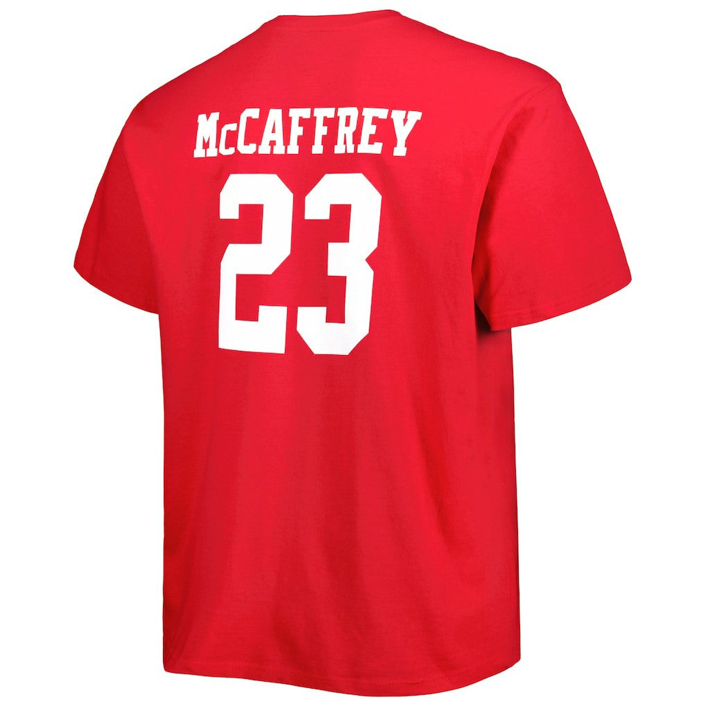 Christian McCaffrey San Francisco 49ers Big & Tall Player Name & Number T-Shirt Scarlet - Fanatics