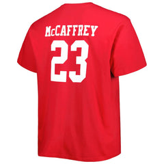 Christian McCaffrey San Francisco 49ers Big & Tall Player Name & Number T-Shirt Scarlet - Fanatics