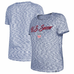 New Era USWNT 5th & Ocean by New Era Women's Active Space Dye Jerseys T-Shirts - Navy